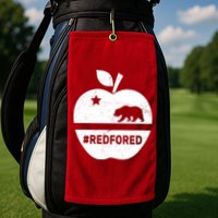 Red For Ed California Apple Golf Towel
