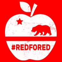 Red For Ed California Apple Golf Towel