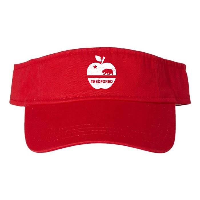 Red For Ed California Apple Valucap Bio-Washed Visor