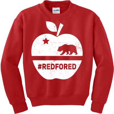 Red For Ed California Apple Kids Sweatshirt