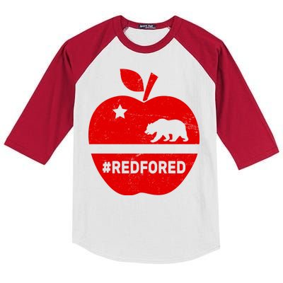 Red For Ed California Apple Kids Colorblock Raglan Jersey