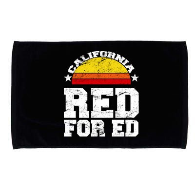 Red For Ed California Sunset Disstressed Microfiber Hand Towel