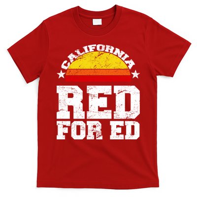 Red For Ed California Sunset Disstressed T-Shirt