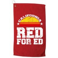 Red For Ed California Sunset Disstressed Platinum Collection Golf Towel