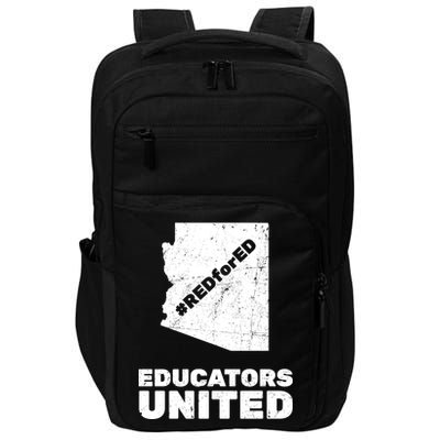 Red For Ed Educators United Vintage Arizona Teacher Impact Tech Backpack