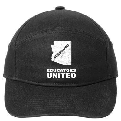 Red For Ed Educators United Vintage Arizona Teacher 7-Panel Snapback Hat