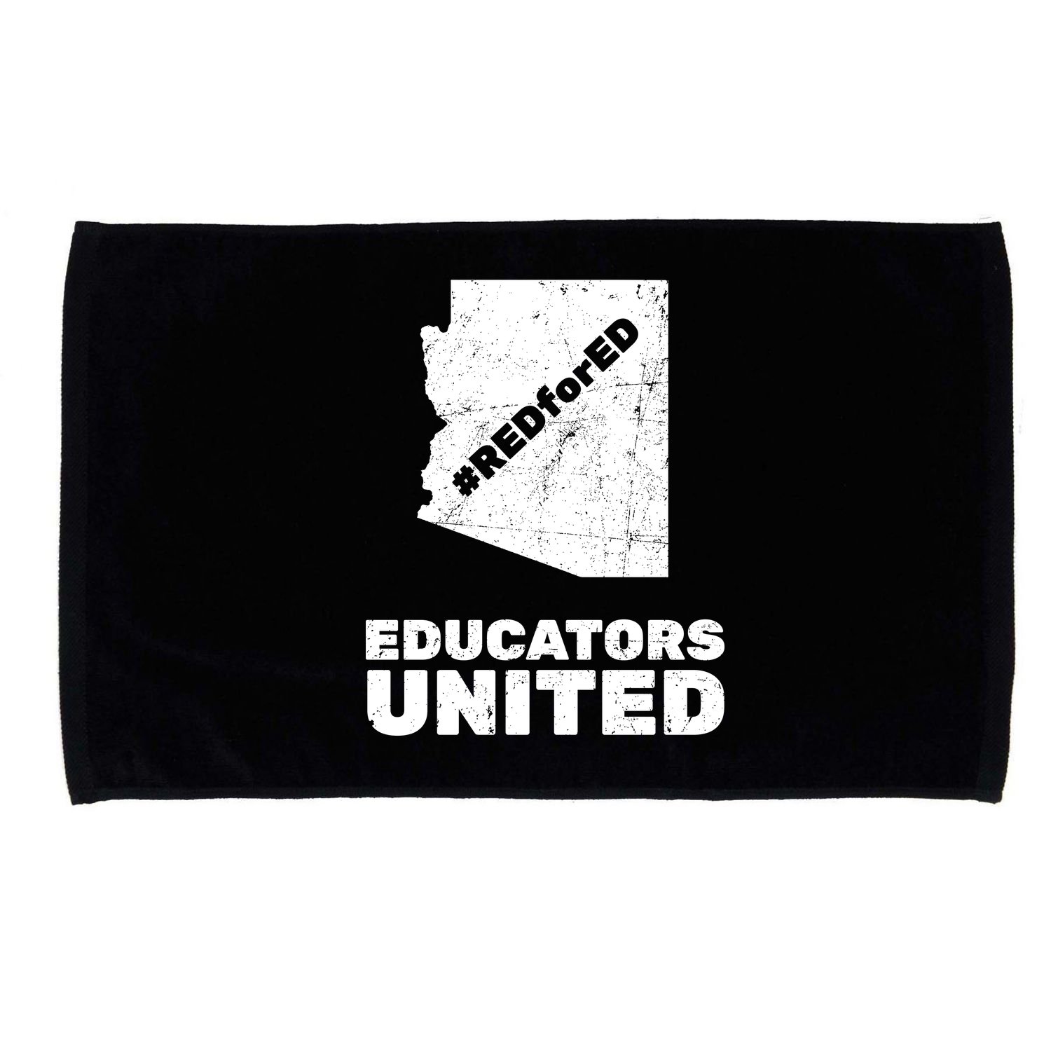 Red For Ed Educators United Vintage Arizona Teacher Microfiber Hand Towel