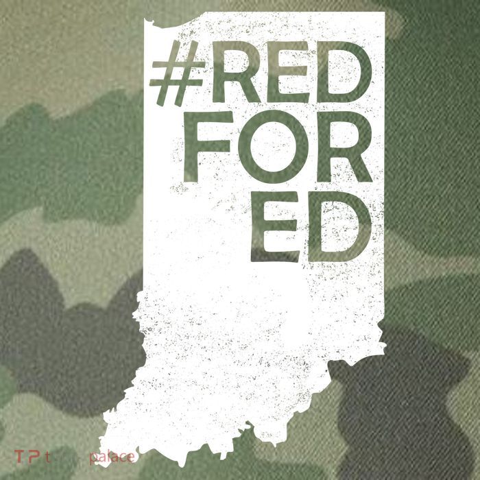 Red For Ed Indiana Legacy Tie Dye Trucker Hat