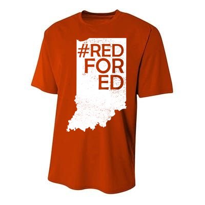 Red For Ed Indiana Youth Performance Sprint T-Shirt