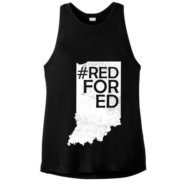 Red For Ed Indiana Ladies PosiCharge Tri-Blend Wicking Tank