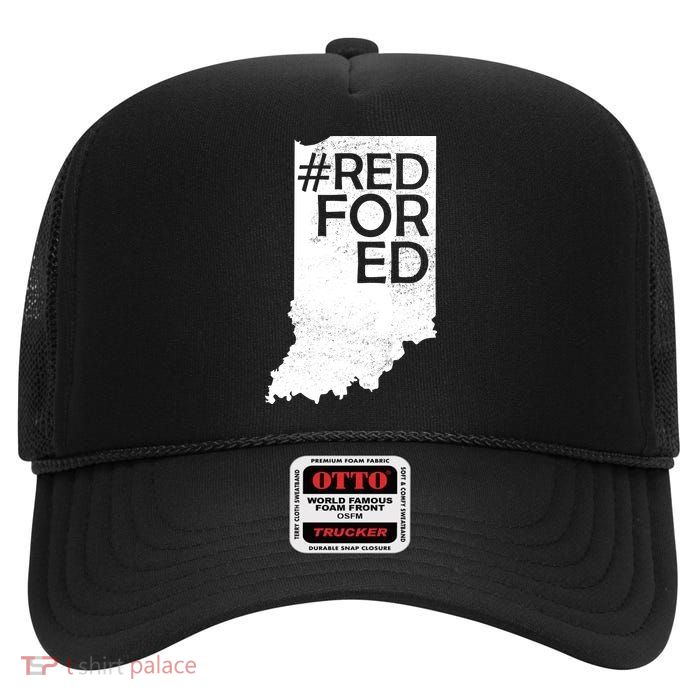 Red For Ed Indiana High Crown Mesh Back Trucker Hat