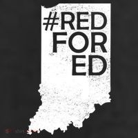 Red For Ed Indiana 11oz C Handle Ceramic Mug