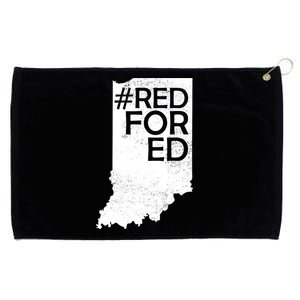 Red For Ed Indiana Grommeted Golf Towel