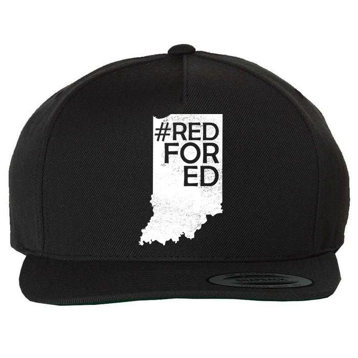 Red For Ed Indiana Wool Snapback Cap