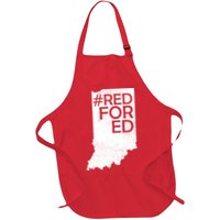 Red For Ed Indiana Apron