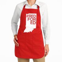 Red For Ed Indiana Apron