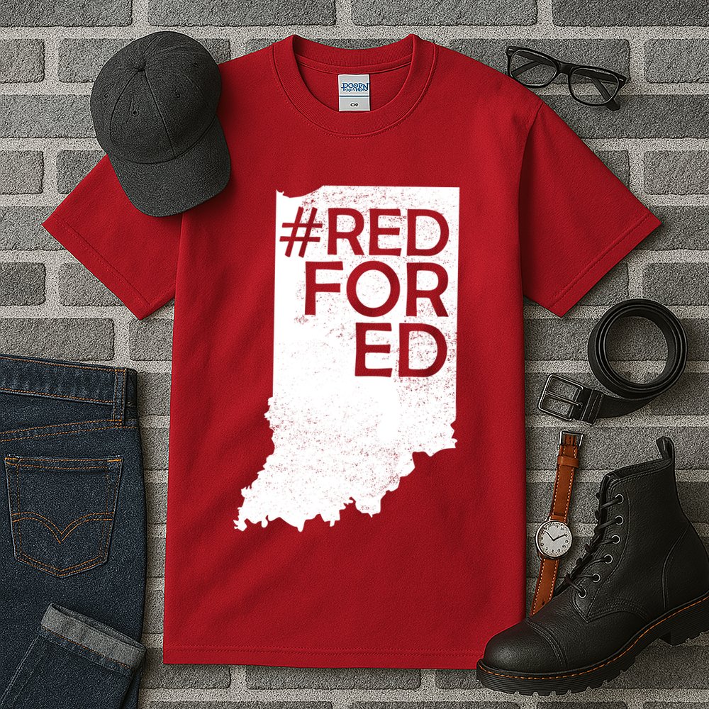 Red For Ed Indiana Tall T-Shirt