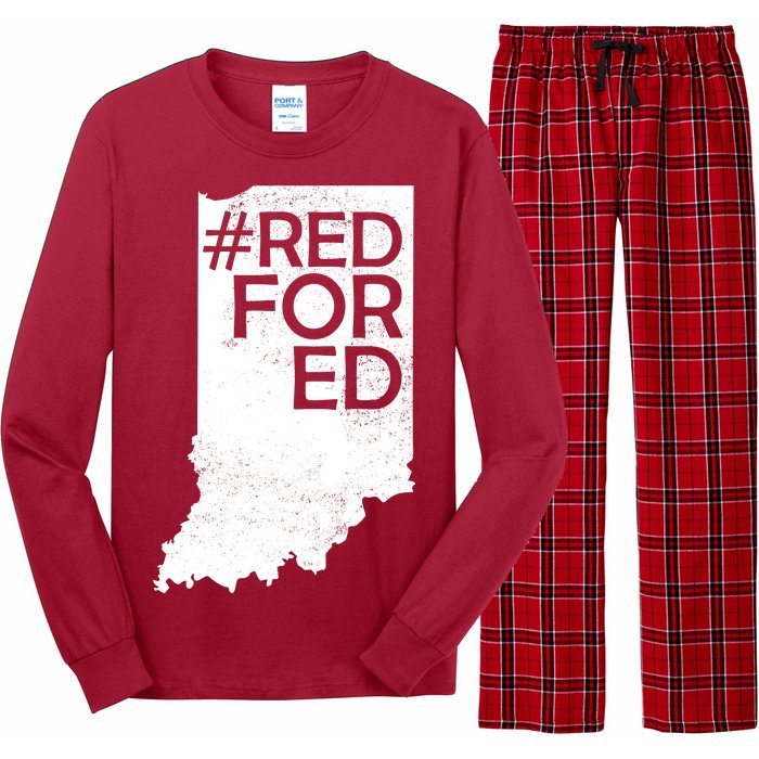 Red For Ed Indiana Long Sleeve Pajama Set