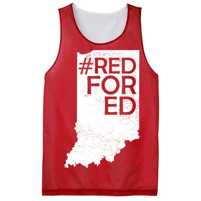 Red For Ed Indiana Mesh Reversible Basketball Jersey Tank