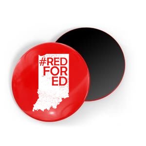 Red For Ed Indiana Magnet