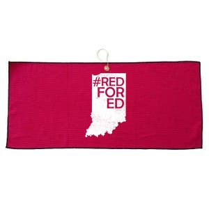 Red For Ed Indiana Large Microfiber Waffle Golf Towel