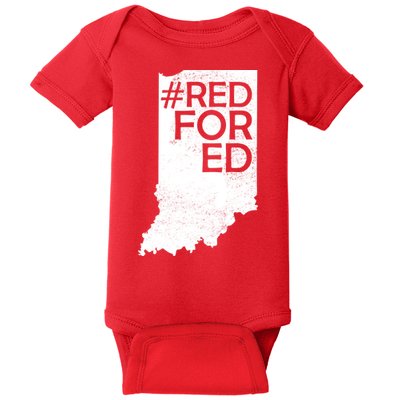 Red For Ed Indiana Baby Bodysuit