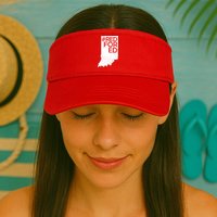 Red For Ed Indiana Visor