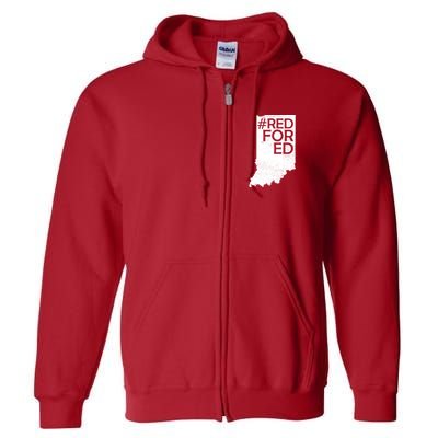 Red For Ed Indiana Full Zip Hoodie
