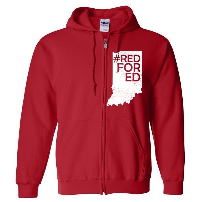 Red For Ed Indiana Full Zip Hoodie