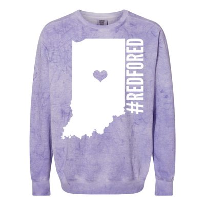 RED For ED Indiana Education Colorblast Crewneck Sweatshirt