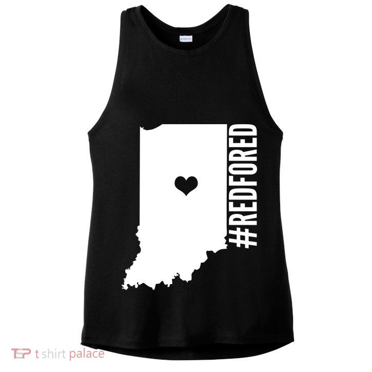 RED For ED Indiana Education Ladies PosiCharge Tri-Blend Wicking Tank