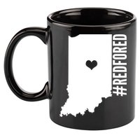 RED For ED Indiana Education 11oz C Handle Ceramic Mug
