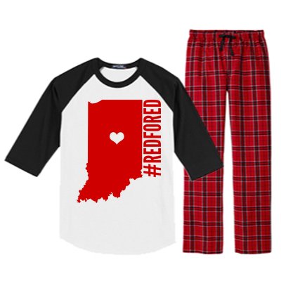 RED For ED Indiana Education Raglan Sleeve Pajama Set