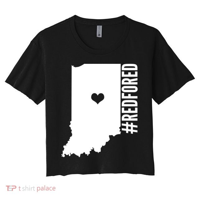 RED For ED Indiana Education Crop Top