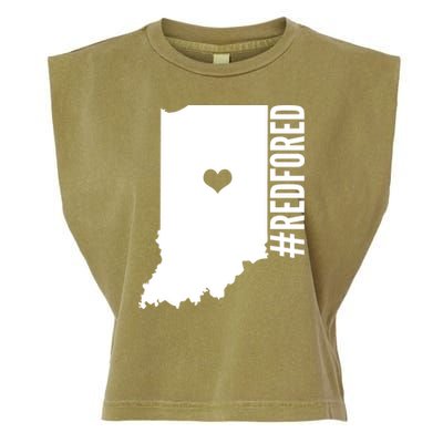 RED For ED Indiana Education Garment-Dyed Women's Muscle Tee