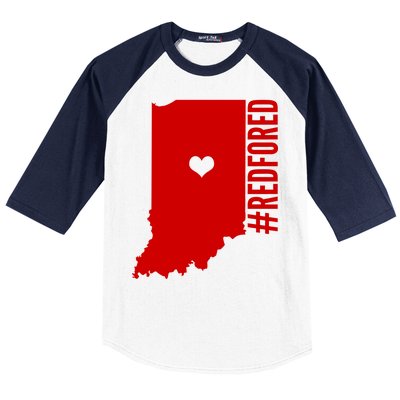 RED For ED Indiana Education Baseball Sleeve Shirt