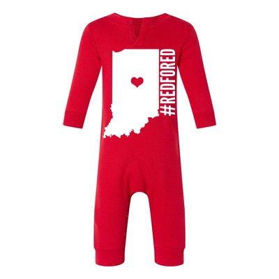 RED For ED Indiana Education Infant Fleece One Piece