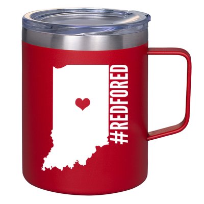RED For ED Indiana Education 12oz Stainless Steel Coffee Mug