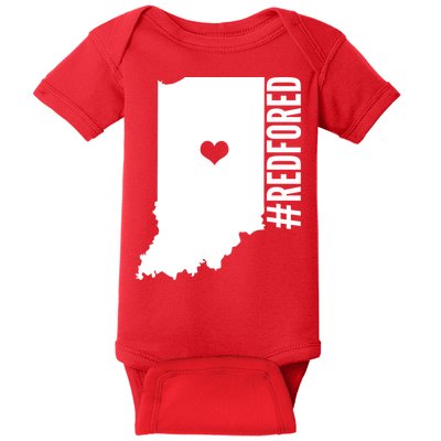 RED For ED Indiana Education Baby Bodysuit