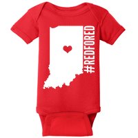 RED For ED Indiana Education Baby Bodysuit