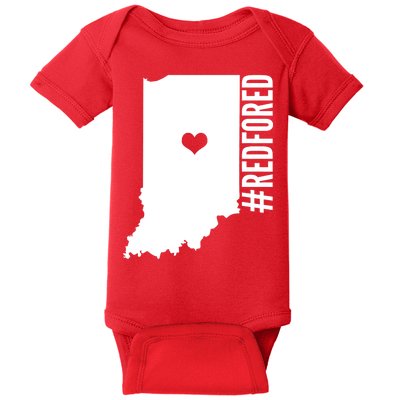 RED For ED Indiana Education Baby Bodysuit