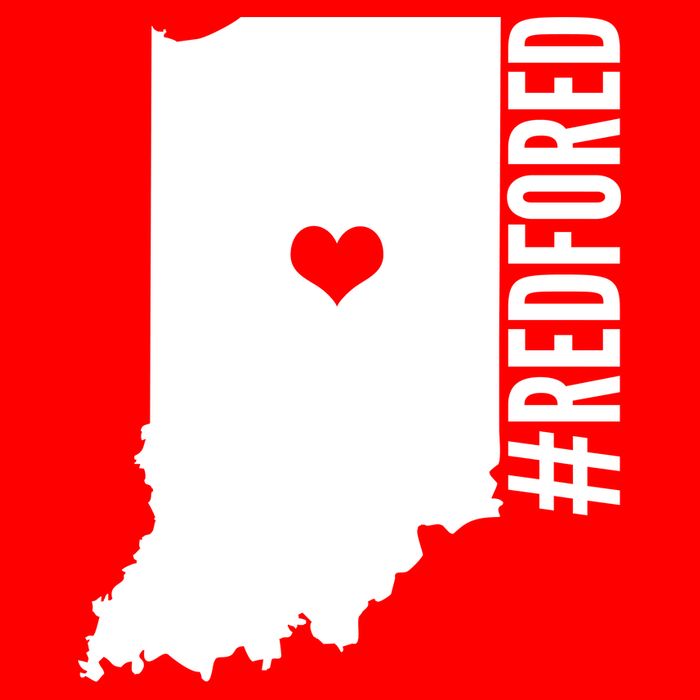 RED For ED Indiana Education Visor