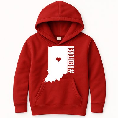 RED For ED Indiana Education Kids Hoodie