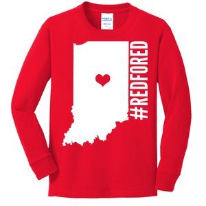 RED For ED Indiana Education Kids Long Sleeve Shirt