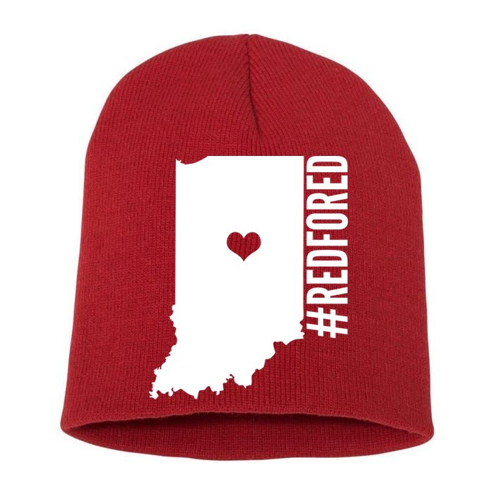 RED For ED Indiana Education Short Acrylic Beanie