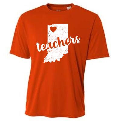 Red For Ed Indiana Teachers Cooling Performance Crew T-Shirt