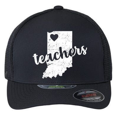 Red For Ed Indiana Teachers Flexfit Unipanel Trucker Cap