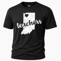 Red For Ed Indiana Teachers Cooling Performance Crew T-Shirt