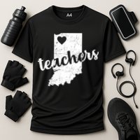 Red For Ed Indiana Teachers Cooling Performance Crew T-Shirt