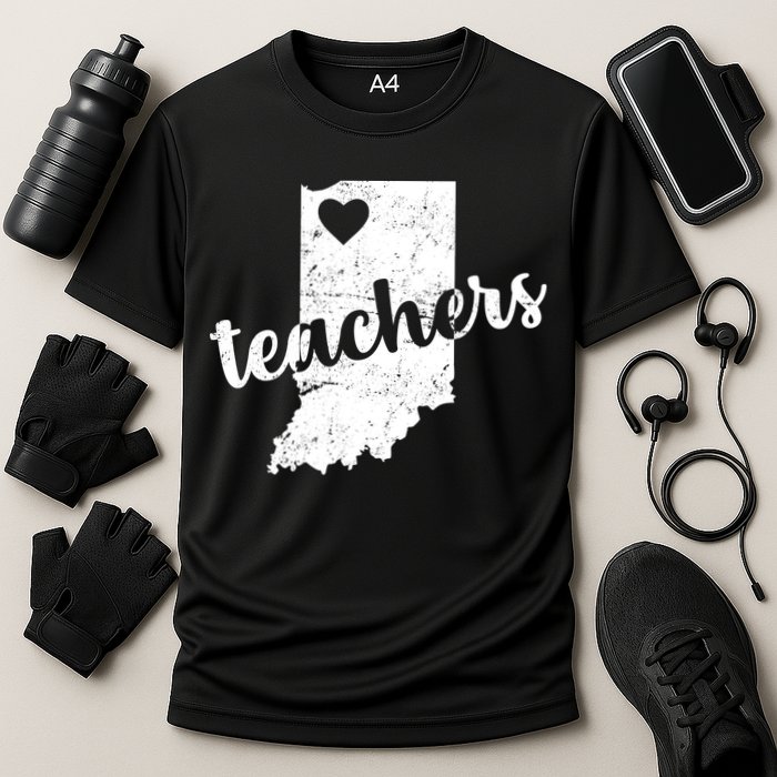 Red For Ed Indiana Teachers Cooling Performance Crew T-Shirt